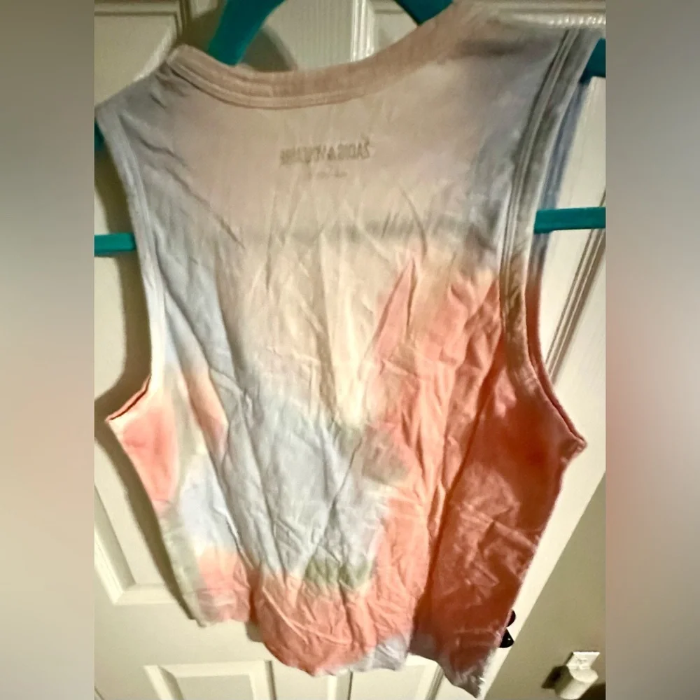 ‼️RARE‼️🎸Zadig & Voltaire🎸🔥NWT🔥TAM JORMI STRASS TIE-DYE Studded Tank—S - Picture 9 of 9